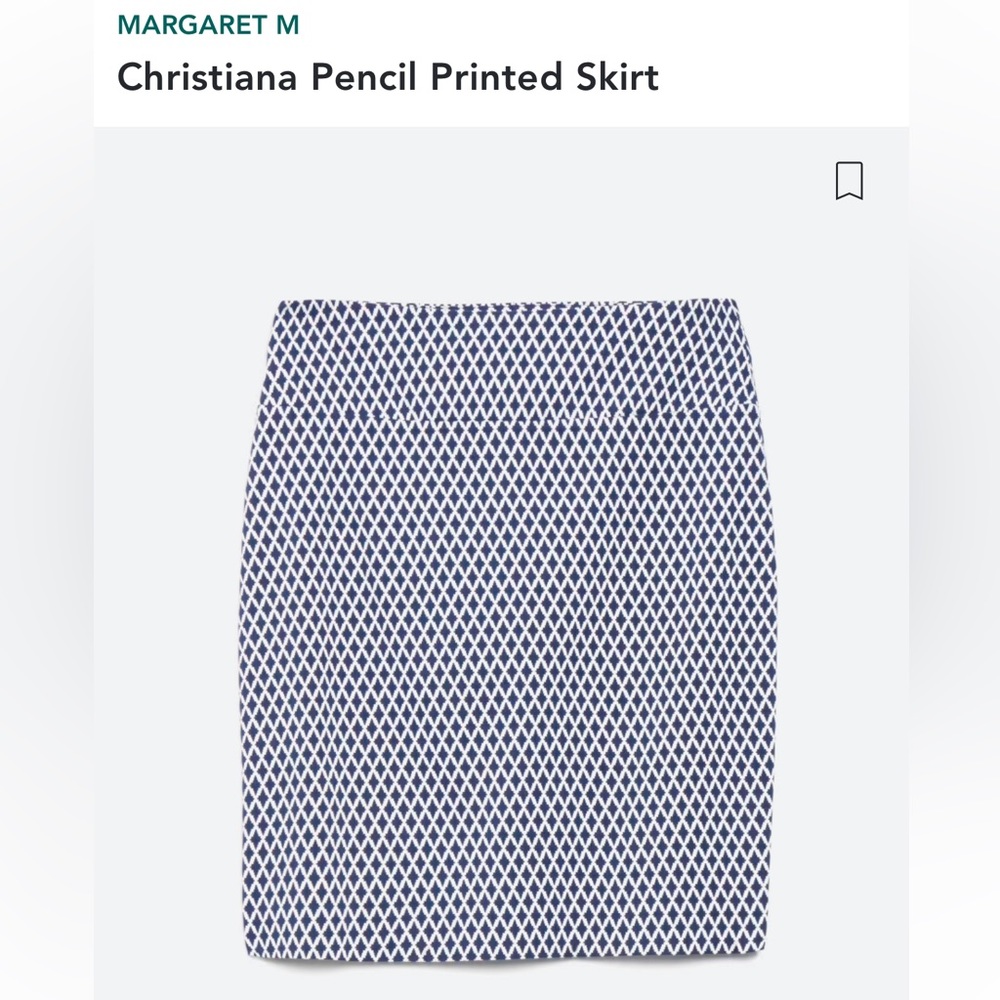 Margaret M Christiana Pencil Printed Skirt